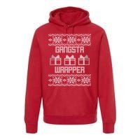 Gangster Wrapper Ugly Christmas Premium Hoodie