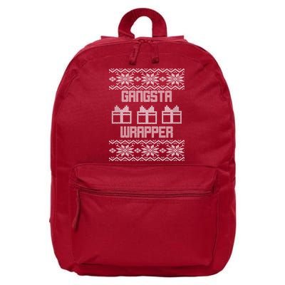 Gangster Wrapper Ugly Christmas 16 in Basic Backpack