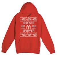 Gangster Wrapper Ugly Christmas Premium Pullover Hoodie