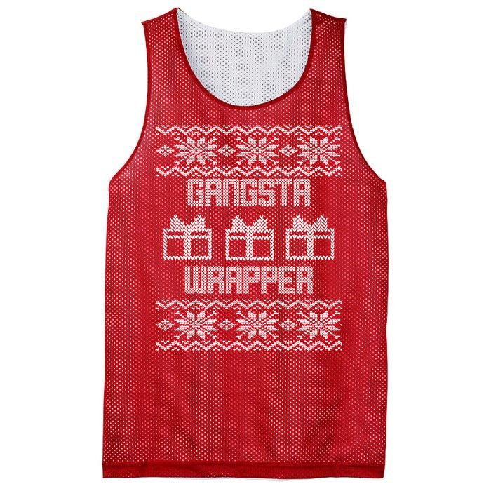 Gangster Wrapper Ugly Christmas Mesh Reversible Basketball Jersey Tank