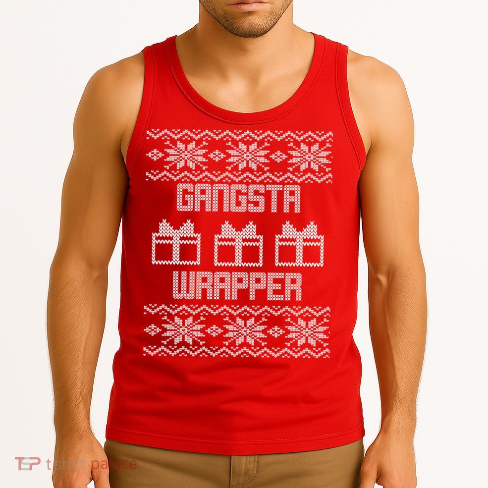 Gangster Wrapper Ugly Christmas Tank Top
