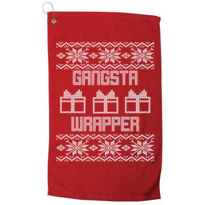 Gangster Wrapper Ugly Christmas Golf Towel