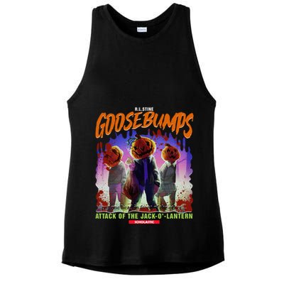Goosebumps Attack Of Jack O Lantern One Day At Horror Land Classic Ladies PosiCharge Tri-Blend Wicking Tank