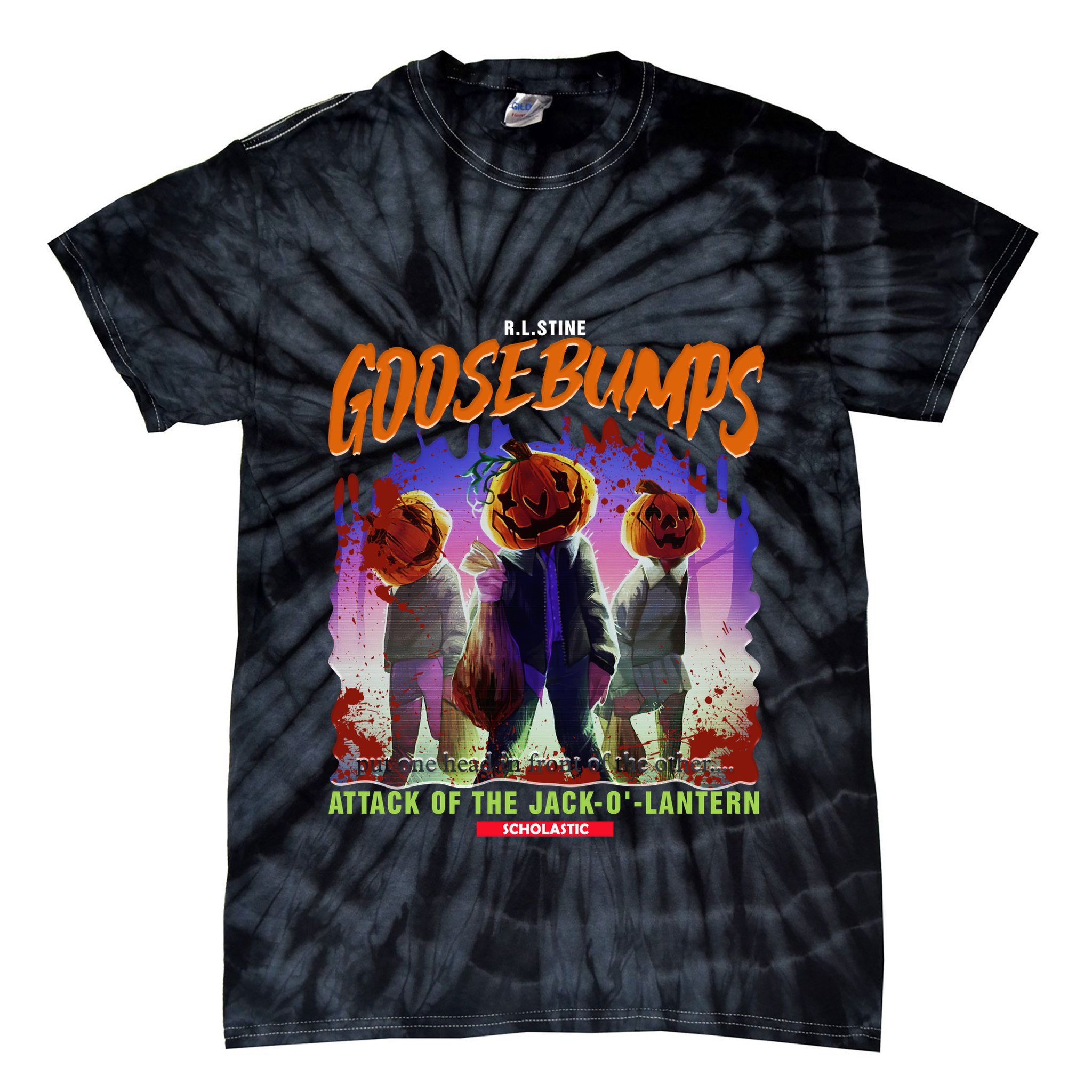 Goosebumps Attack Of Jack O Lantern One Day At Horror Land Classic Tie-Dye T-Shirt