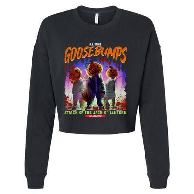 Goosebumps Attack Of Jack O Lantern One Day At Horror Land Classic Cropped Pullover Crew