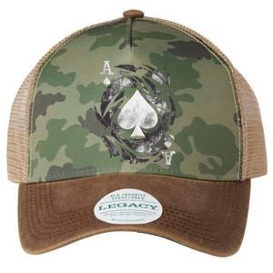 Grunge Ace Of Spades Legacy Tie Dye Trucker Hat