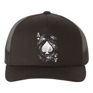 Grunge Ace Of Spades Yupoong Adult 5-Panel Trucker Hat