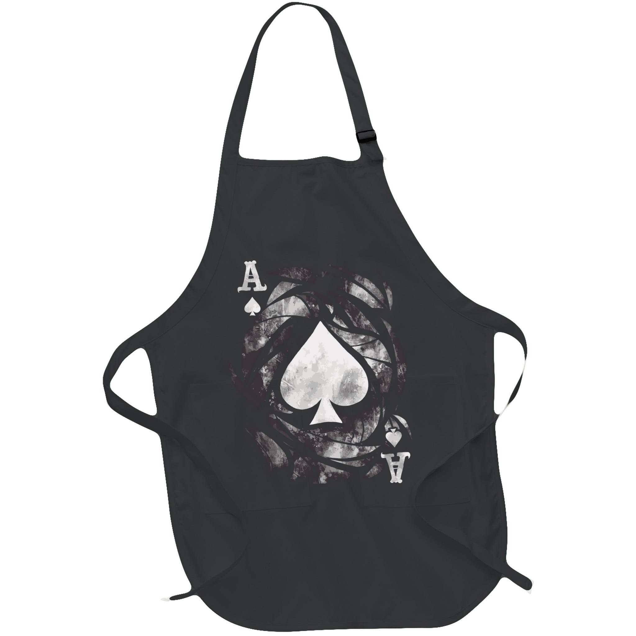Grunge Ace Of Spades Apron