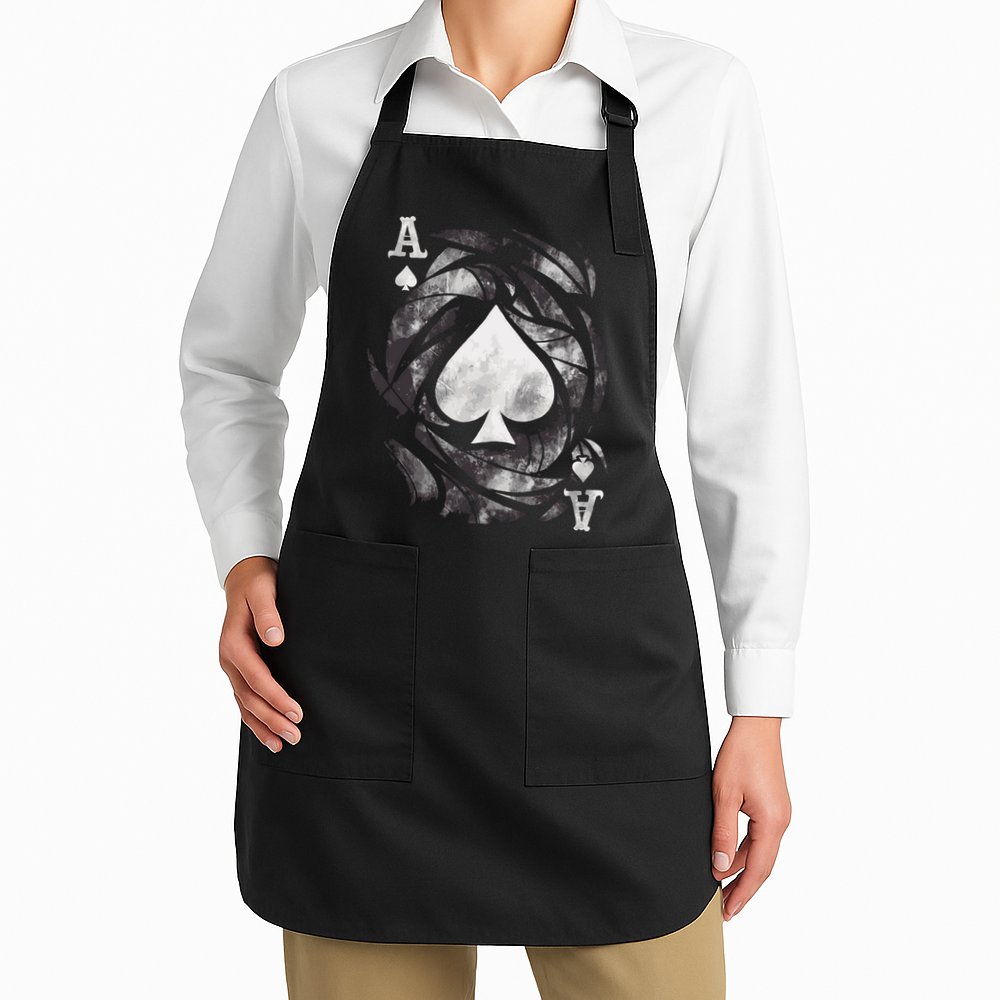 Grunge Ace Of Spades Apron