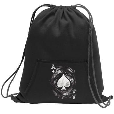 Grunge Ace Of Spades Sweatshirt Cinch Pack Bag