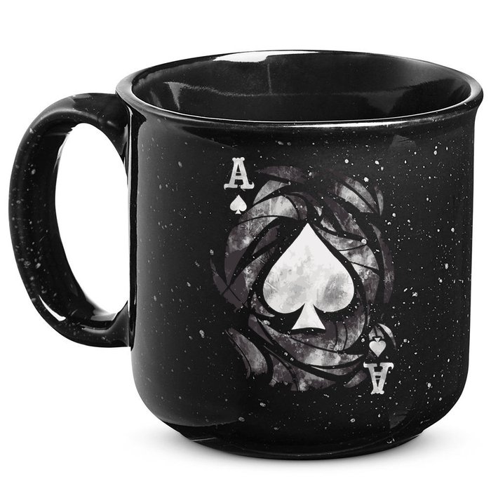 Grunge Ace Of Spades 15oz Campfire Ceramic Mug