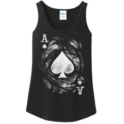 Grunge Ace Of Spades Ladies Essential Tank