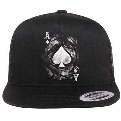 Grunge Ace Of Spades Flatbill Hat