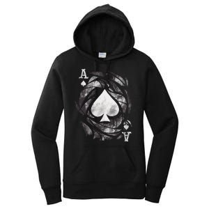 Grunge Ace Of Spades Women's Pullover Hoodie