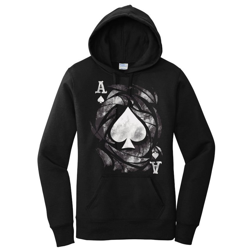 Grunge Ace Of Spades Women's Pullover Hoodie