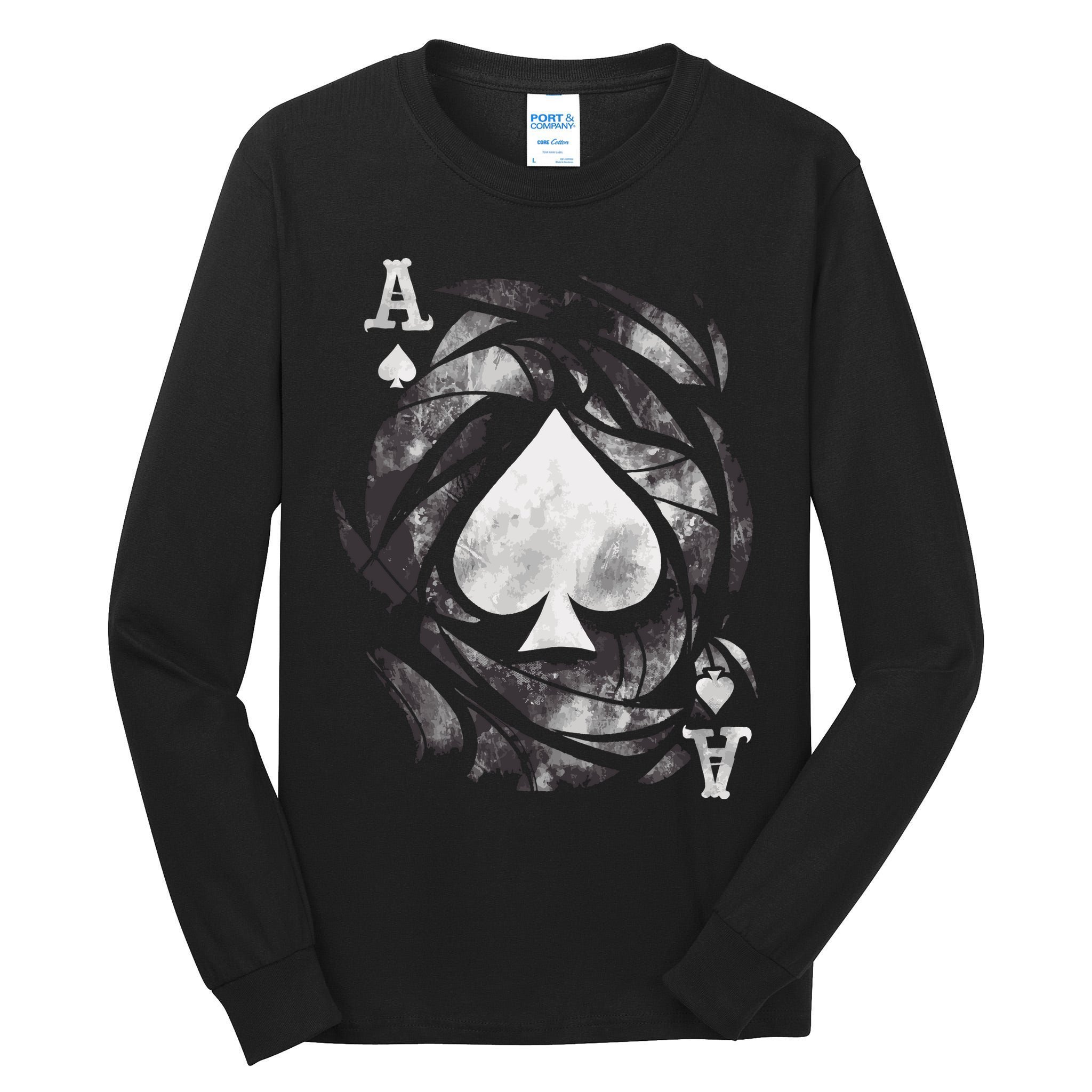 Grunge Ace Of Spades Tall Long Sleeve T-Shirt