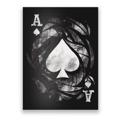 Grunge Ace Of Spades Poster