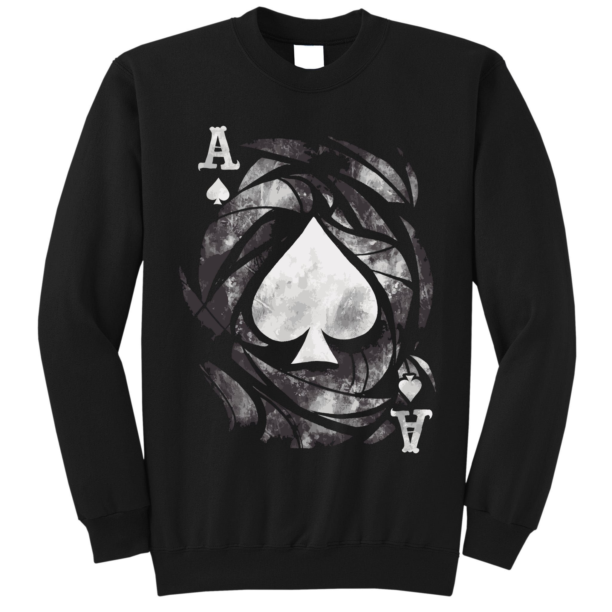 Grunge Ace Of Spades Tall Sweatshirt
