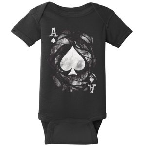 Grunge Ace Of Spades Baby Bodysuit