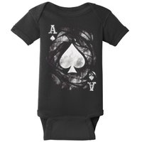 Grunge Ace Of Spades Baby Bodysuit