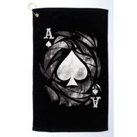 Grunge Ace Of Spades Golf Towel