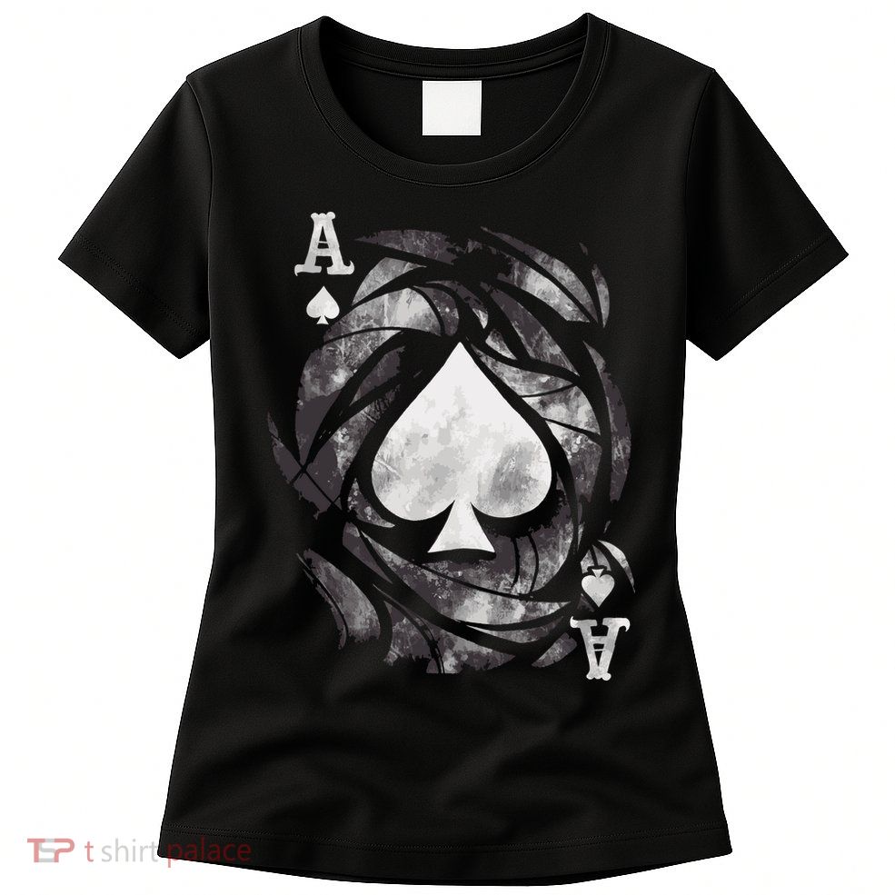 Grunge Ace Of Spades Womens T-Shirt