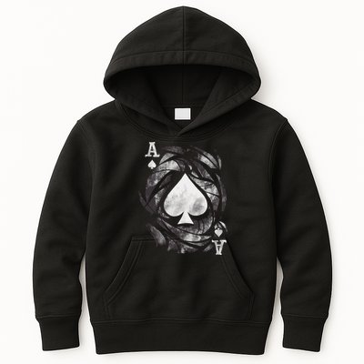 Grunge Ace Of Spades Kids Hoodie