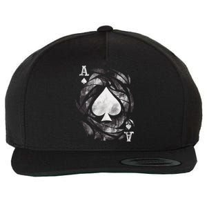 Grunge Ace Of Spades Wool Snapback Cap