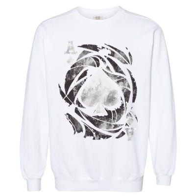 Grunge Ace Of Spades Garment-Dyed Sweatshirt
