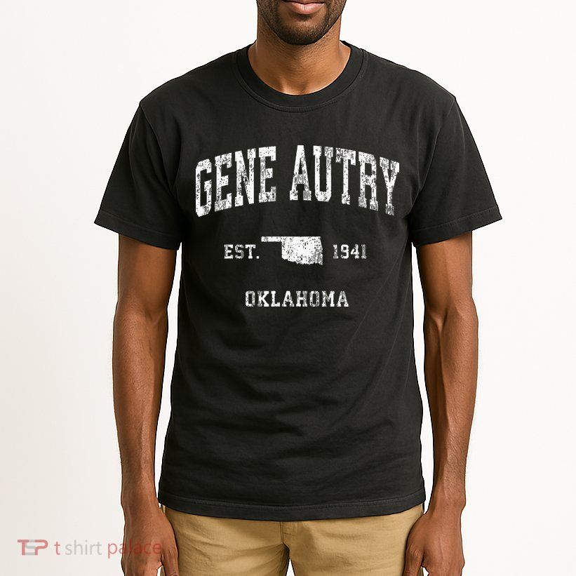 Gene Autry Oklahoma Ok Vintage Athletic Sports Design Tall T-Shirt