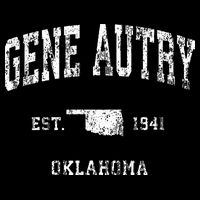 Gene Autry Oklahoma Ok Vintage Athletic Sports Design Womens T-Shirt
