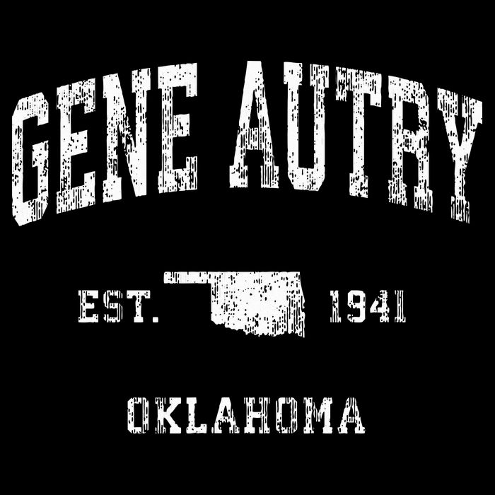 Gene Autry Oklahoma Ok Vintage Athletic Sports Design Womens T-Shirt