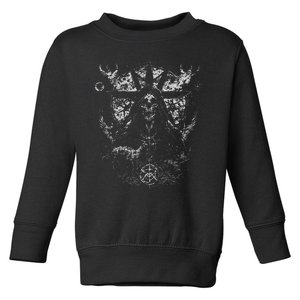 Gothic Aesthetic Occult Unholy Grunge Emo Punk Toddler Sweatshirt