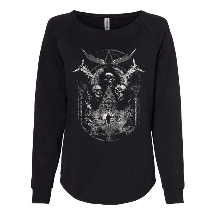 Gothic Aesthetic Occult Unholy Grunge Emo Punk Womens California Wash Sweatshirt