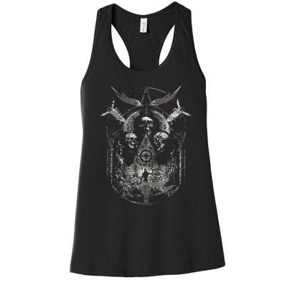 Gothic Aesthetic Occult Unholy Grunge Emo Punk Women's Racerback Tank