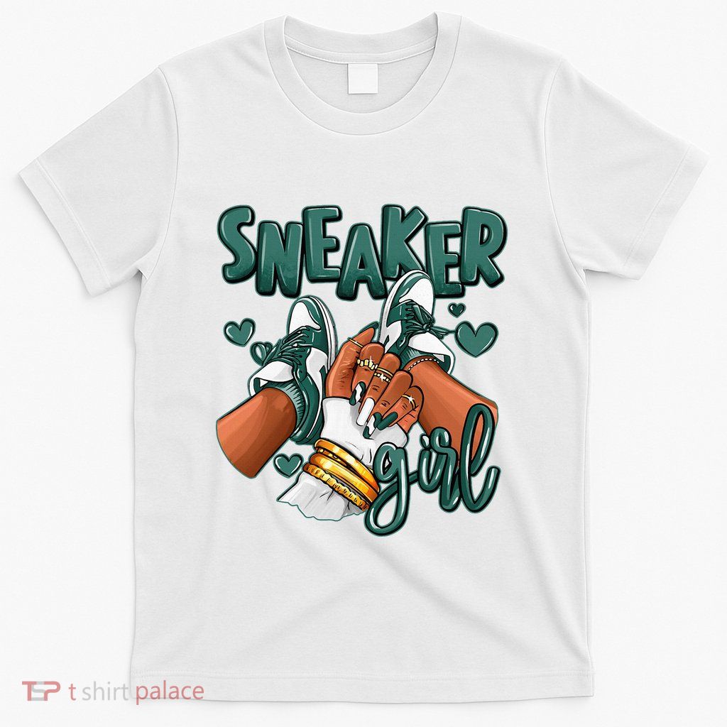 Girl Afro Oxidized Green 4s Matching T-Shirt