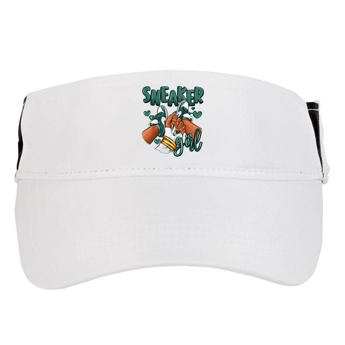 Girl Afro Oxidized Green 4s Matching Adult Drive Performance Visor