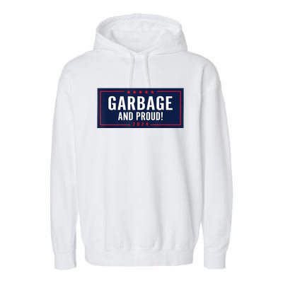 Garbage And Proud Garment-Dyed Fleece Hoodie