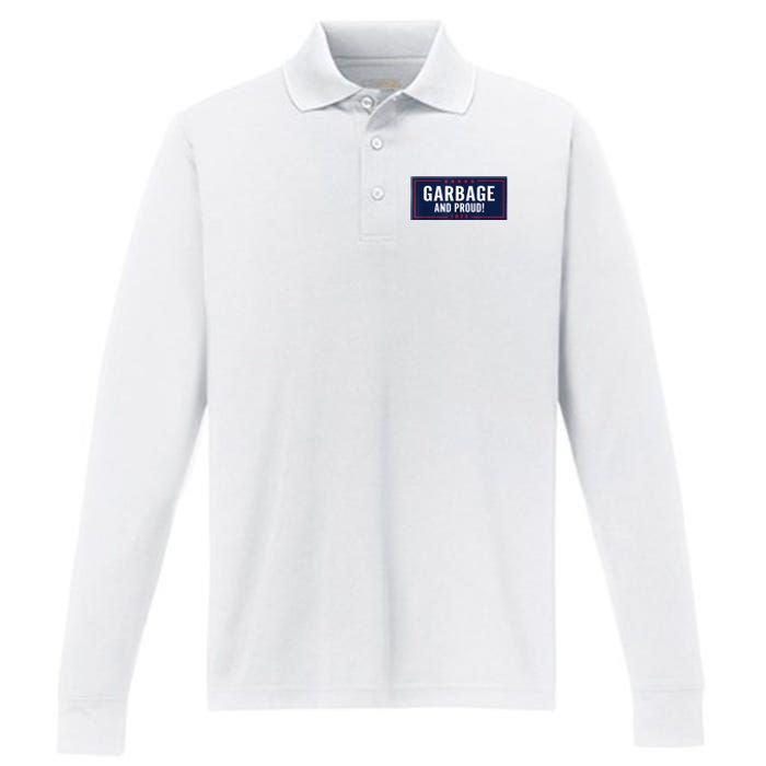 Garbage And Proud Performance Long Sleeve Polo