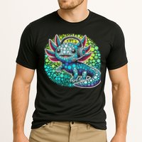 Gamer Axolotl Polka Dot Video Games Day Headphone Cooling Performance Crew T-Shirt