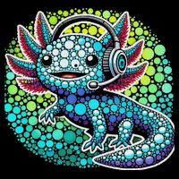 Gamer Axolotl Polka Dot Video Games Day Headphone Cooling Performance Crew T-Shirt
