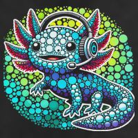 Gamer Axolotl Polka Dot Video Games Day Headphone Adult Drive Performance Visor