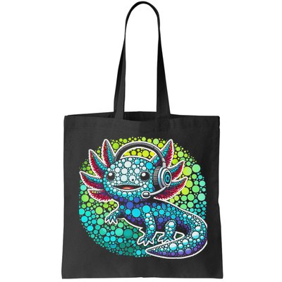 Gamer Axolotl Polka Dot Video Games Day Headphone Bag