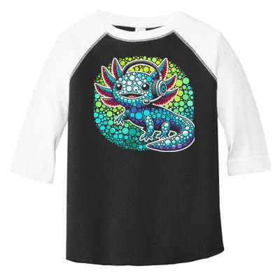 Gamer Axolotl Polka Dot Video Games Day Headphone Toddler Fine Jersey T-Shirt