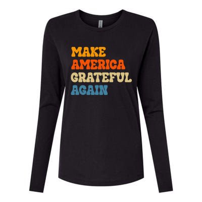 Grateful America Patriotic July 4th Celebration Womens Cotton Relaxed Long Sleeve T-Shirt