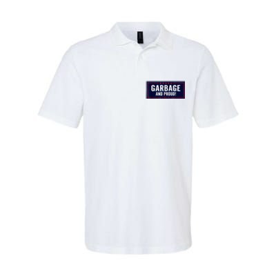 Garbage And Proud Funny Presidential Election Campaign Humor 2024 Gift Softstyle Adult Sport Polo