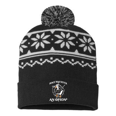 Goose Astarion Peace Was An Never Option USA-Made Snowflake Beanie