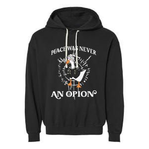 Goose Astarion Peace was an Never Option Garment-Dyed Fleece Hoodie