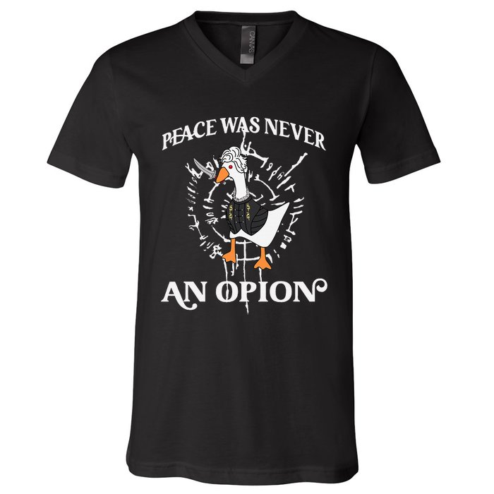 Goose Astarion Peace was an Never Option V-Neck T-Shirt