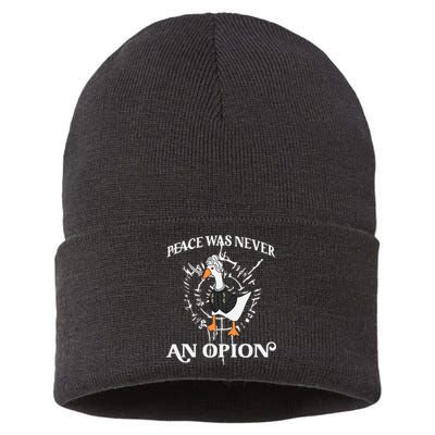 Goose Astarion Peace was an Never Option Sustainable Knit Beanie